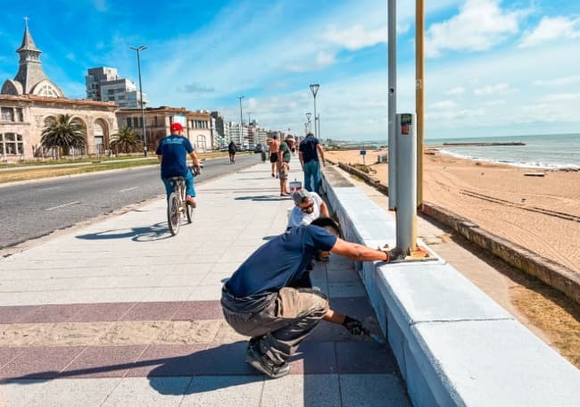 Leia Avanzan las tareas de mejora y mantenimiento del borde costero