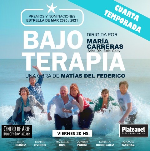 «Bajo terapia» se presenta en Mar del Plata en su «CUARTA TEMPORADA»