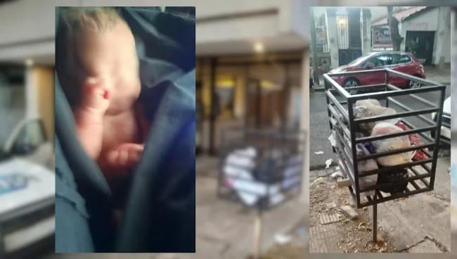 El testimonio de la policía que encontró a la bebé tirada en un tacho de basura