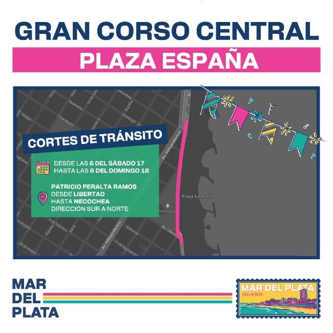 Cortes de tránsito por el Gran Corso Central en Plaza España