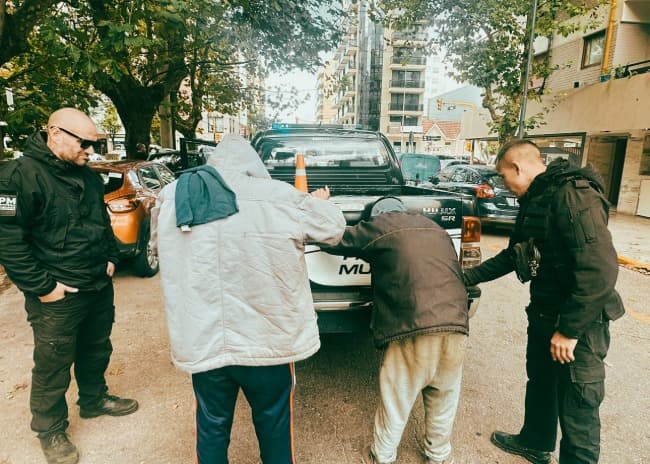 Dos delincuentes del espacio público fueron aprehendidos