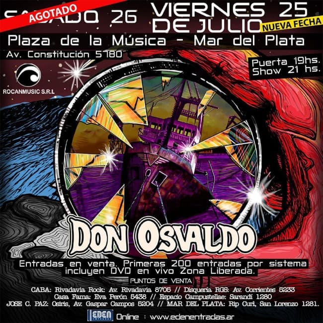 DON OSVALDO REGRESA A MAR DEL PLATA CON DOS FUNCIONES