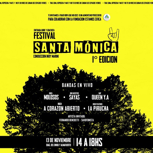 Llega la primera edición del «Festival Santa Mónica» a beneficio