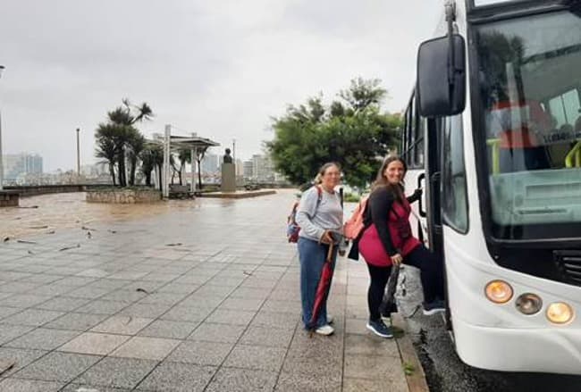 Stand de Colegio de Arquitectos: Se relizaron recorridos urbanos y proyecciones 