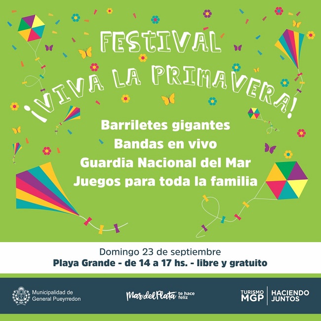 Festival ¡Viva la Primavera! y exhibición de barriletes gigantes