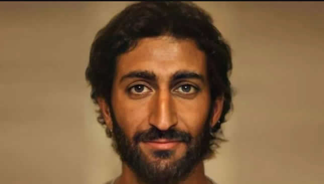 Recrearon con inteligencia artificial la cara de Jesucristo