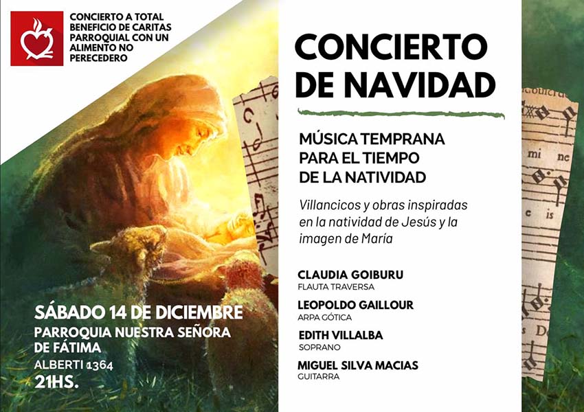 Concierto de Navidad a beneficio