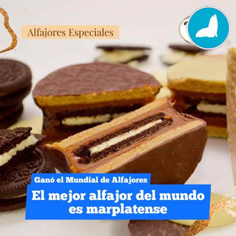 «El mejor alfajor del mundo» es de mousse de chocolate de licor y marplatense