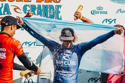 Campeón argentino en el Rip Curl Pro de Surf