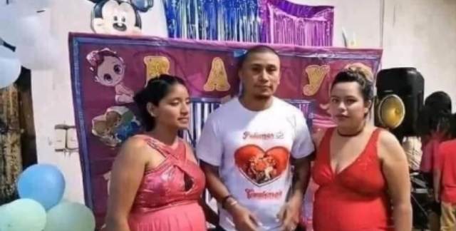 Video: hombre celebra el baby shower de sus dos esposas embarazadas 