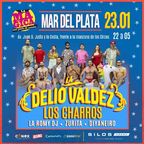 La Delio Valdez y Los Charros juntos en Mar del Plata