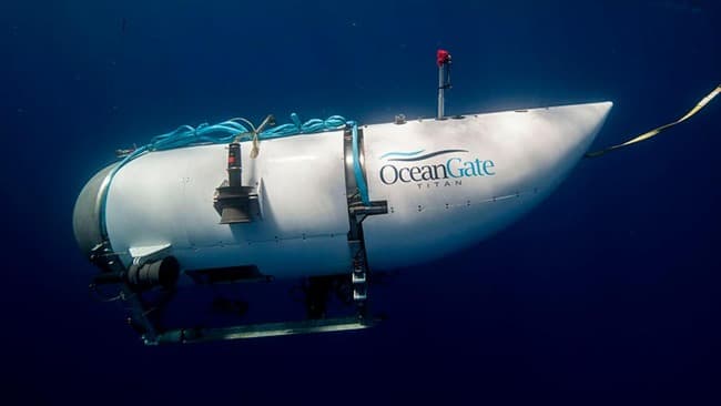 Desapareció un submarino con turistas que exploraba los restos del Titanic 