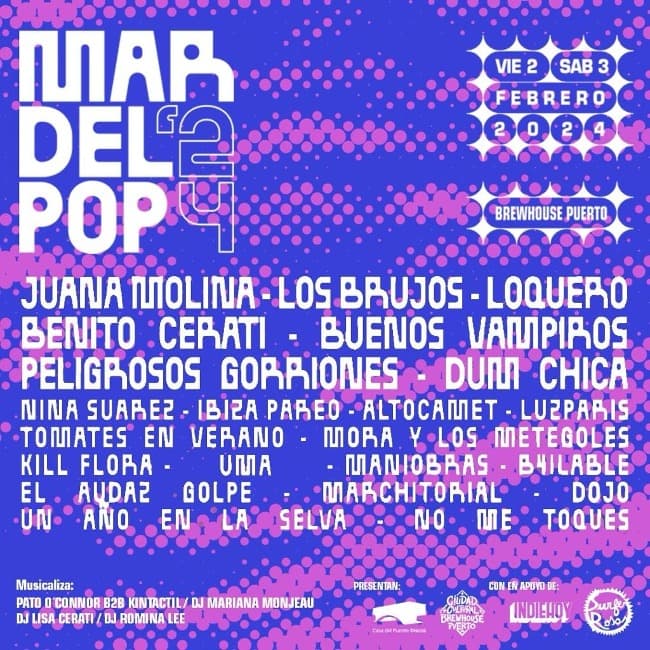 Casa del Puente Discos y Brewhouse Puerto presentan:  MARDELPOP 24