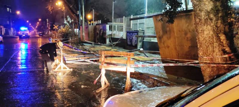 Falta de luz, caída de postes y voladura techos: los destrozos que ocasionó el temporal  