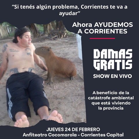 «Dramas Gratis» a beneficio de Corrientes