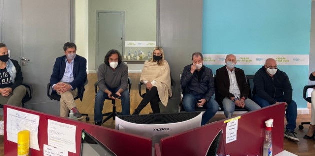 Reunión de trabajo con productores teatrales en la Casa de Mar del Plata