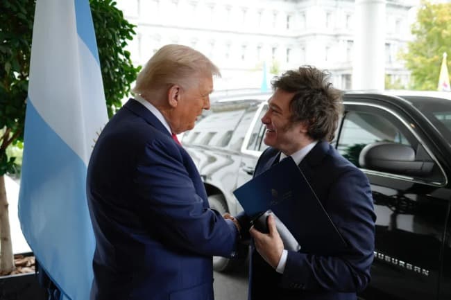 Leia Donald Trump, sin filtro sobre la Argentina de Javier Milei