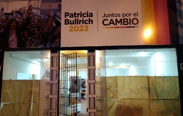 Violentaron el local partidario de Bullrich en el micro centro marplatense