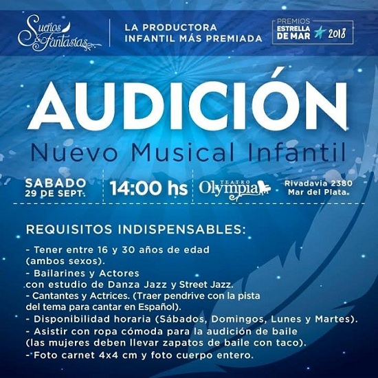 Nuevo casting en el Teatro Olympia 