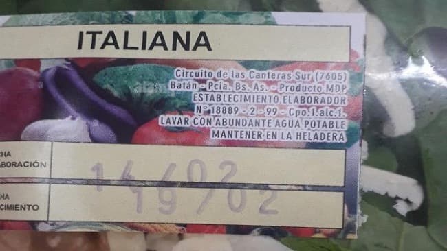 Se prohíbe la comercialización de los productos elaborados por la firma “TODO ENSALADAS”