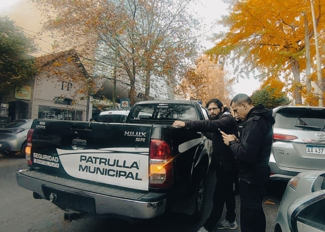 Leia Delincuente del espacio público aprehendido por amenazas en el Centro