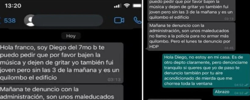 Viral: el «pase de facturas» entre vecinos que se volvió furor en las redes 