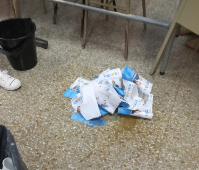 Defecaron en el cuarto oscuro de una escuela céntrica de Bahía Blanca