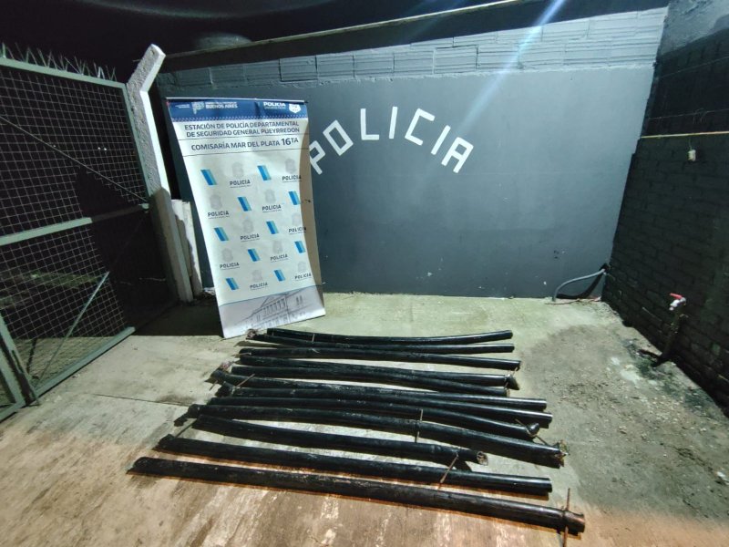 Robaban cables telefónicos en el barrio Santa Rita y los capturaron 