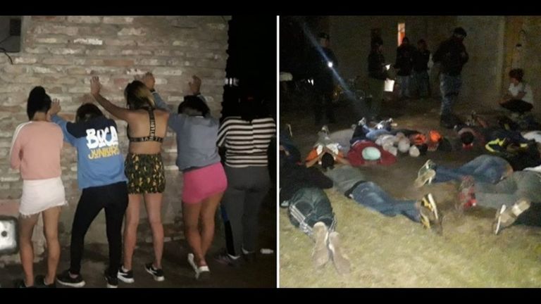 Madre e hija organizaron fiesta por Whatsapp: 41 detenidos