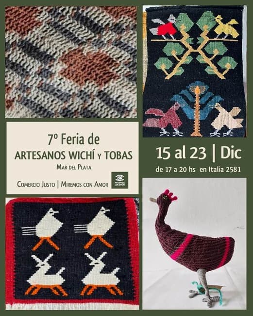 7º Feria de Artesanos Wichí y Tobas por Comercio Justo en Mar del Plata.   