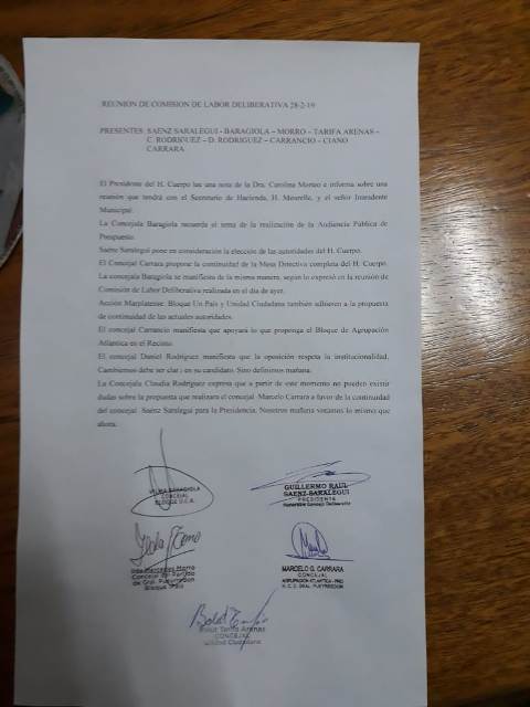 Ratifican a Saralegui en el HCD