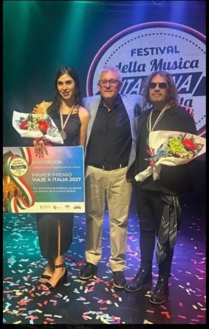 JULIO FERNÁNDEZ SEGUNDO PREMIO EN EL FESTIVAL DE LA MÚSICA ITALIANA      