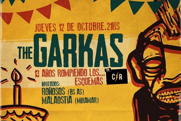 The Garkas festeja sus 13 años en Casa Rock