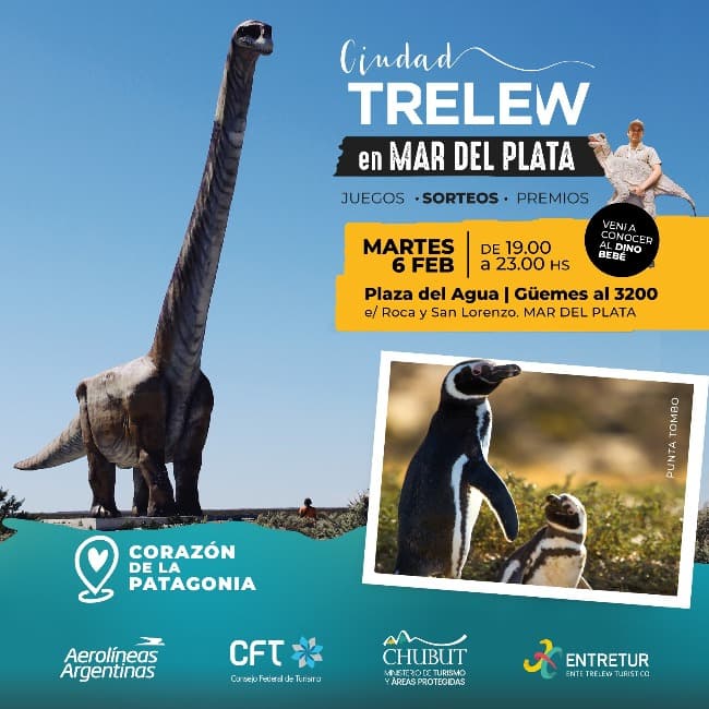 Trelew: “El corazón de la Patagonia” se promociona en Mar del Plata