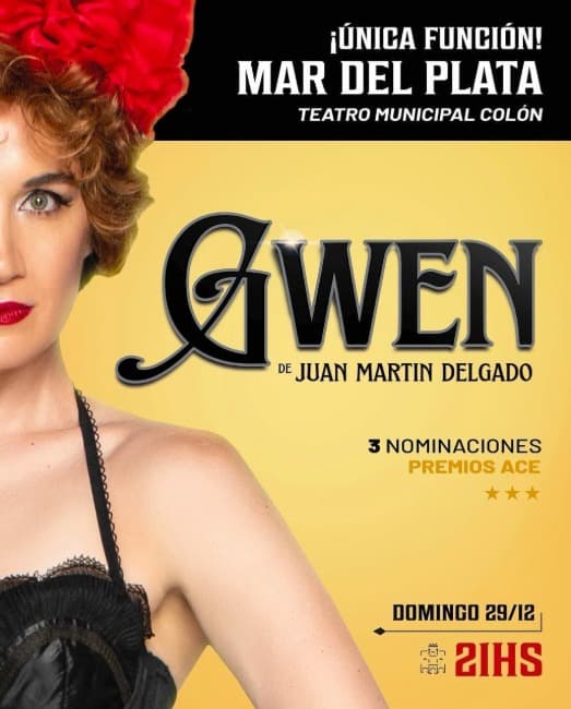 Llega a Mar del Plata  «GWEN» Única función