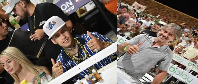 L-Gante y Marcos Di Palma disfrutaron del carnaval de Gualeguaychú