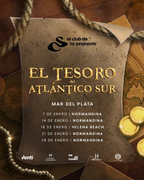 El Club de la Serpiente Vuelve con su nuevo Tour: “El Tesoro del Atlántico Sur”