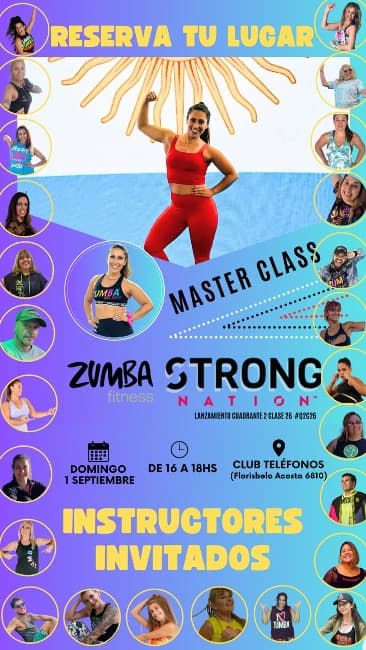 Domingo: Master Class de ZUMBA y de STRONG Nation 