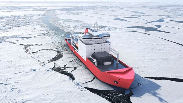 El rompehielos ARA Almirante Irízar realiza entrenamientos y pruebas para la Campaña Antártica