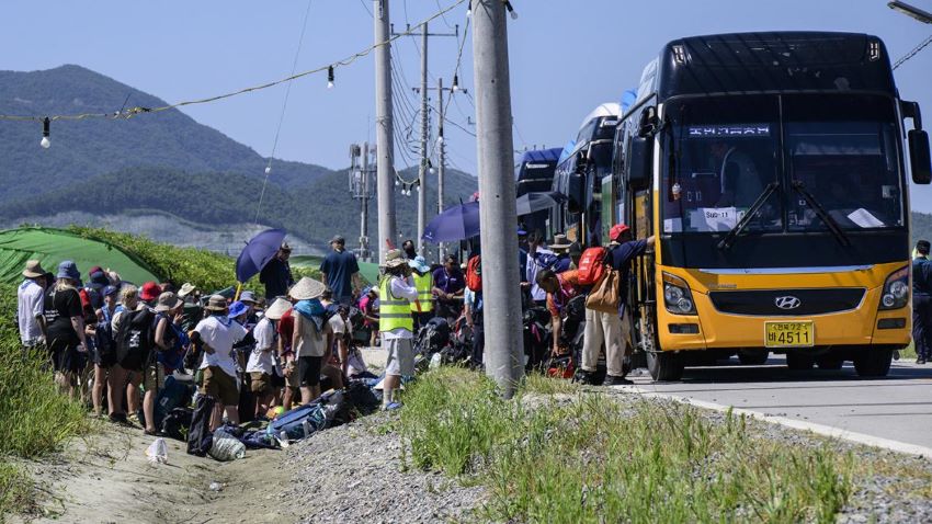 Evacuaron a miles de scouts por la llegada de un tifón a Corea del Sur