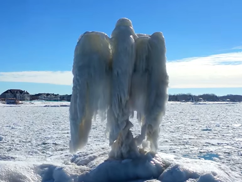 No fue Magrini: el misterioso Angel de Hielo que apareció en un río