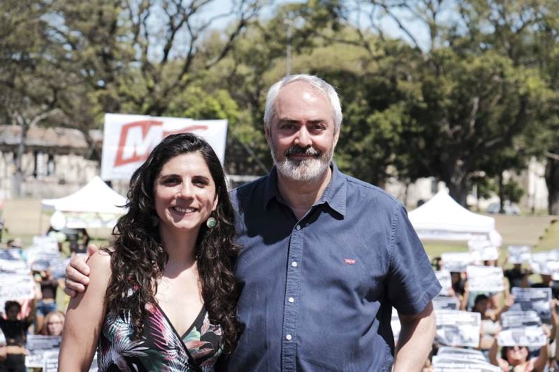 Bodart y Cele Fierro, con la juventud en Costanera Sur