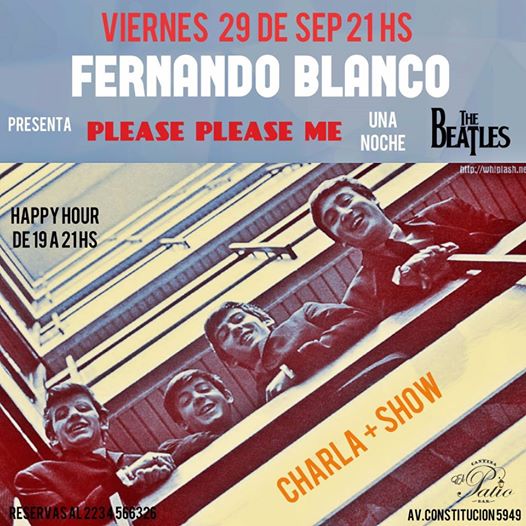 Fernando Blanco y una noche Beatle en Mar del Plata