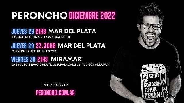 Emanuel Rodriguez presentará su espectáculo de humor político «Peroncho» 82% móvil actualizado