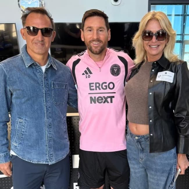 El encuentro de Yanina y Diego Latorre con Lionel Messi en Miami