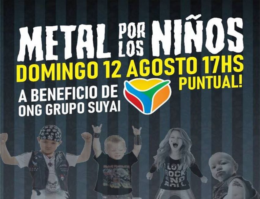 Se llevará a cabo el festival solidario “Metal por los niños“.