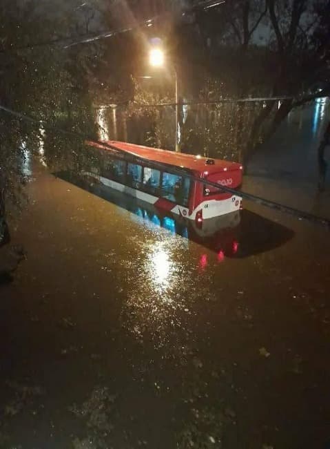 Intensas lluvias: Cuatro evacuados, cortes de luz y anegamientos 