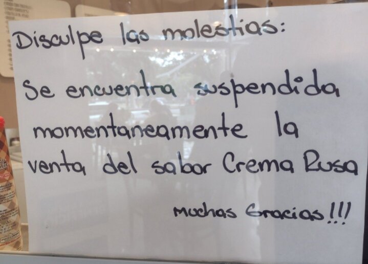 Heladería cordobesa dejó de vender crema rusa por la guerra
