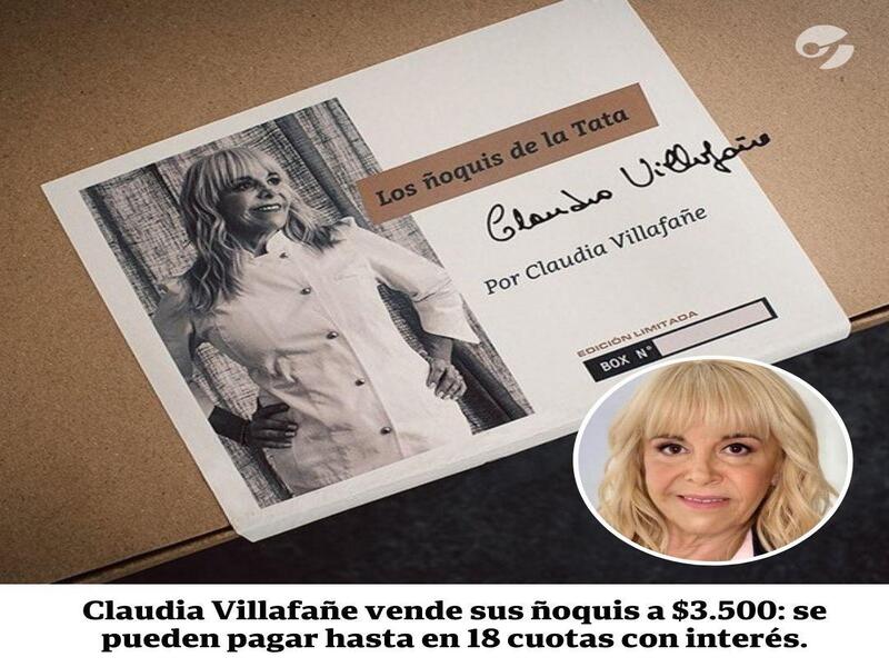 Claudia Villafañe vende sus famosos ñoquis: el llamativo precio