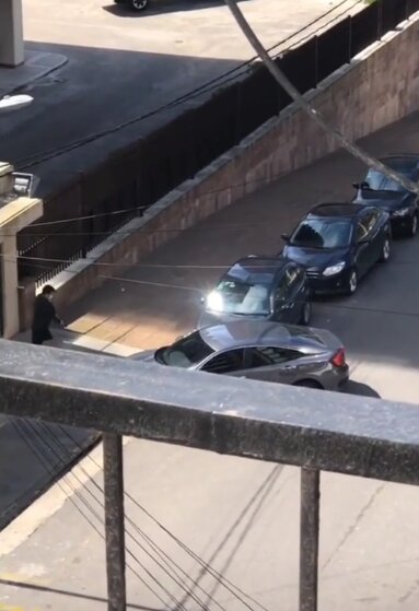 Video: le disparó a un auto en Formosa y Alem, lo detuvieron